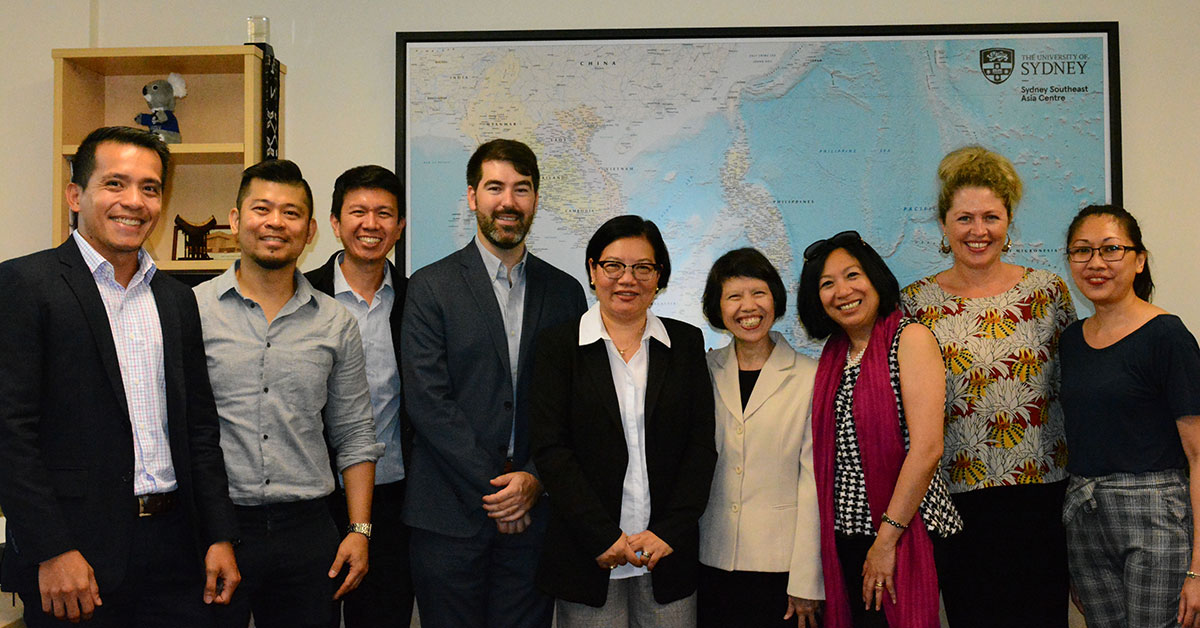 Philippines ambassador to Australia with Sydney Southeast Asia Centre staff
