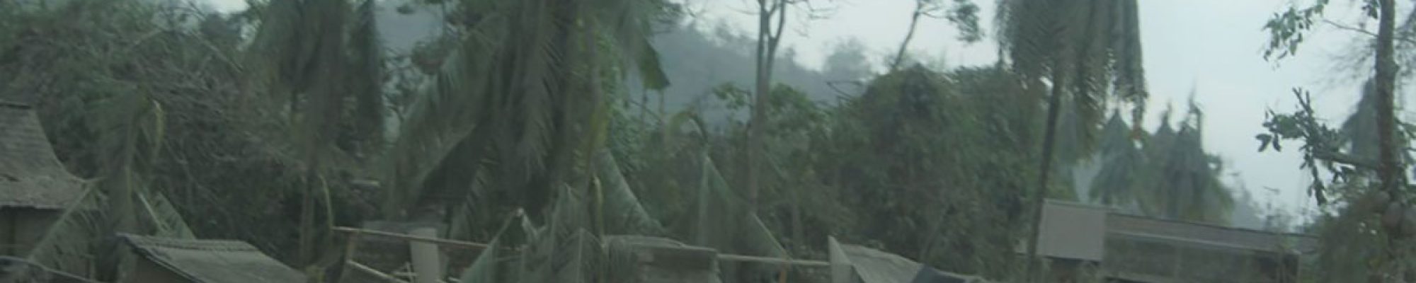 Damage after Mt Merapi eruption in Indonesia